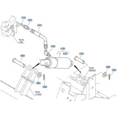 Lift Cylinder Assembly for Kubota ZD21 Zero-Turn Mower