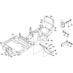 Main Frame Assembly for Kubota ZD21 Zero-Turn Mower