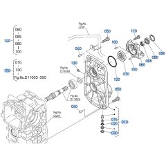 Charge Pump Case Assembly for Kubota ZD21 Zero-Turn Mower