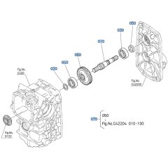 Input Shaft Assembly for Kubota ZD21 Zero-Turn Mower