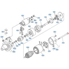Starter Assembly for Kubota ZD21 Zero-Turn Mower