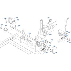 Hand Brake Assembly for Kubota ZD28 Zero-Turn Mower
