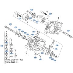 Hydrostatic Transmission Assembly -1 for Kubota ZD28 Zero-Turn Mower
