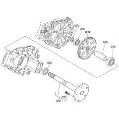 Rear Axle Assembly for Kubota ZD28 Zero-Turn Mower