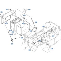 Battery Assembly for Kubota ZD28 Zero-Turn Mower