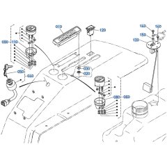 Instrument Panel Assembly for Kubota ZD28 Zero-Turn Mower