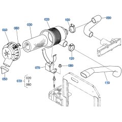 Air Cleaner Assembly for Kubota ZD28 Zero-Turn Mower