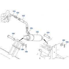 Lift Cylinder Assembly for Kubota ZD28 Zero-Turn Mower