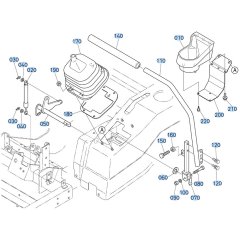 Speed Control Lever (LH) Assembly for Kubota ZD28 Zero-Turn Mower