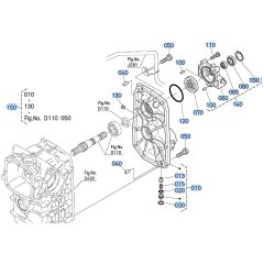 Charge Pump Case Assembly for Kubota ZD28 Zero-Turn Mower