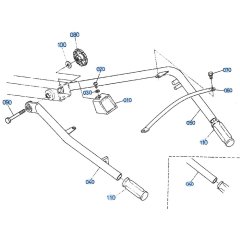 Handle Assembly for Kubota AT55 Tiller