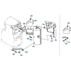 Muffler Assembly for Kubota AT70S Tiller