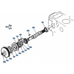 Injection Pump Camshaft Assembly for Kubota KH101 Mini Excavator