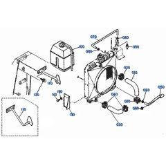 Water Pipe Assembly for Kubota KH101 Mini Excavator