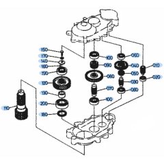 Swivel Gear Assembly for Kubota KH101 Mini Excavator