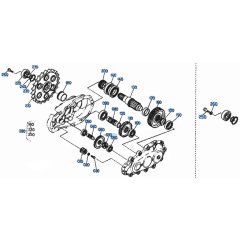 Drive Gear Assembly for Kubota KH101 Mini Excavator