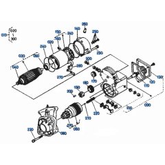 Starter Assembly for Kubota KH101 Mini Excavator