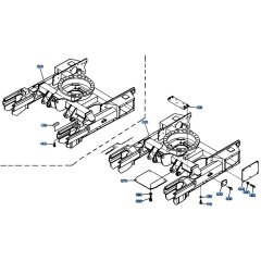Track Frame Assembly for Kubota KH151 Mini Excavator