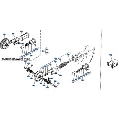 Idler Assembly for Kubota KH151 Mini Excavator
