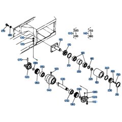 Track Roller (Rubber) Assembly for Kubota KH151 Mini Excavator
