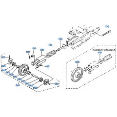 Idler Assembly for Kubota KH35