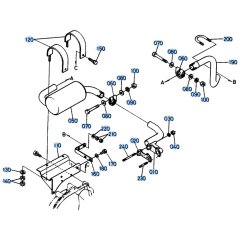 Muffler Assembly for Kubota KH36