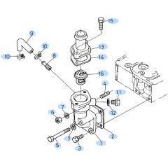 Water Pipe Assembly for Kubota