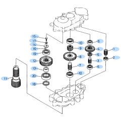 Swing Gear Assembly for Kubota KH60