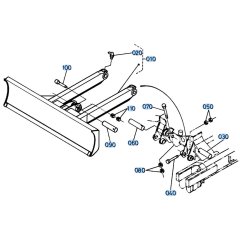 Dozer Assembly for Kubota KH61 Mini Excavator