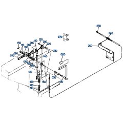 Accelerator Lever Assembly for Kubota KH61 Mini Excavator
