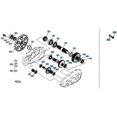 Drive Gear Assembly for Kubota KH61 Mini Excavator