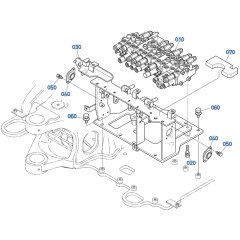 Control Valve Assembly for Kubota KX030-4 Mini Excavator