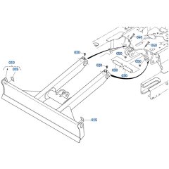 Blade Assembly for Kubota KX030-4 Mini Excavator