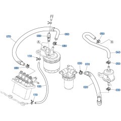 Fuel Tube Assembly for Kubota KX030-4 Mini Excavator