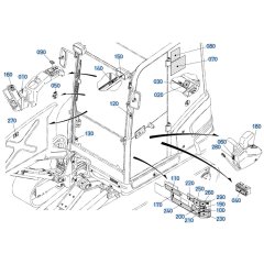 Decals -1 for Kubota KX030-4 Mini Excavator