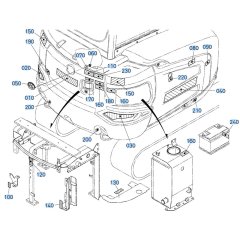 Decals -2 for Kubota KX030-4 Mini Excavator