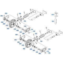Idler Assembly for Kubota KX030-4 Mini Excavator
