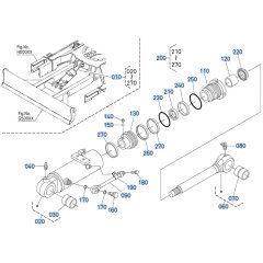 Blade Cylinder Assembly for Kubota KX040-5 Mini Excavator