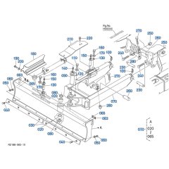 Blade (Angle) Assembly for Kubota KX040-5 Mini Excavator
