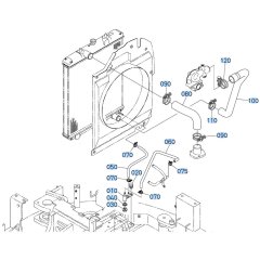 Water Pipe Assembly for Kubota KX080-3 Mini Excavator