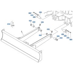 Blade Assembly for Kubota KX080-4s Mini Excavator