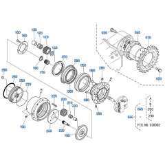 Drive Motor Assembly for Kubota KX121-3 Mini Excavator