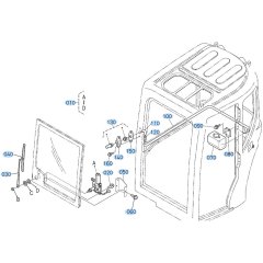 Wiper Assembly for Kubota KX91-3s Mini Excavator