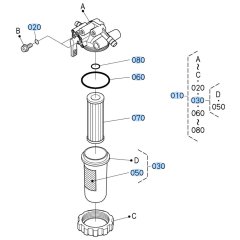 Fuel Filter Assembly for Kubota