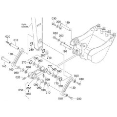 Bucket Link Assembly for Kubota