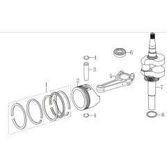 Crankshaft, Piston Assembly