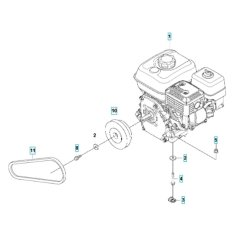 Engine Assembly for Husqvarna