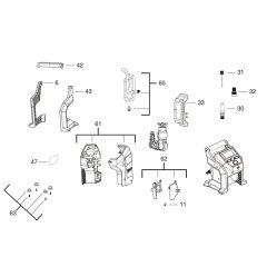Milwaukee M12BI Inflator Assembly