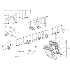 Milwaukee M18BMS20 Assembly