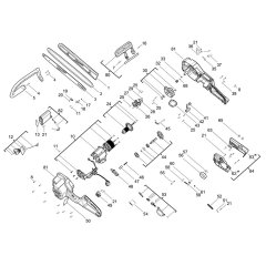 Milwaukee M18FCHS35 Chainsaw Assembly